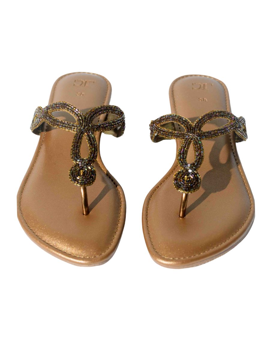 Flat Sandal Beaded