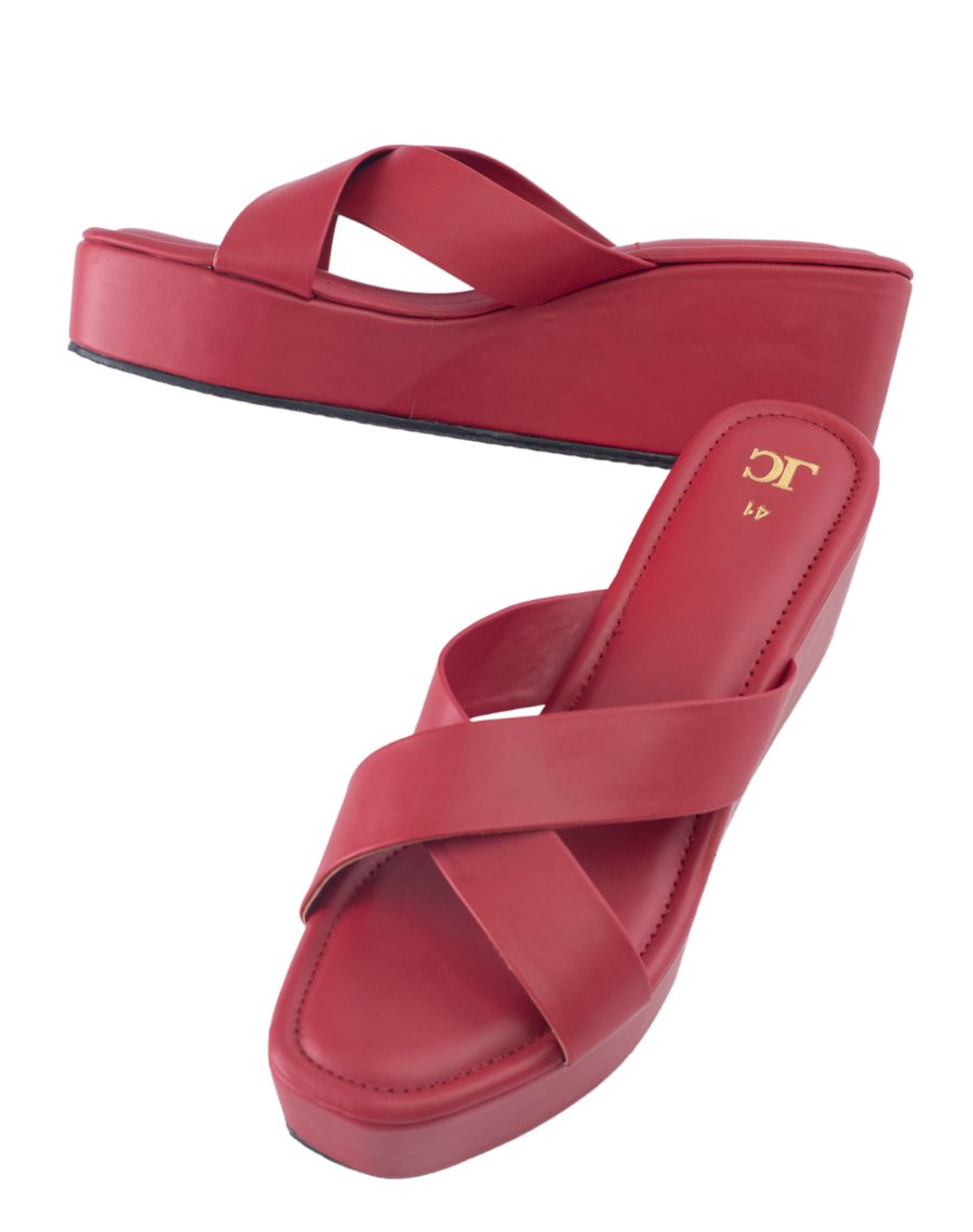 Sandal Mid-wedge - Akriya - Cross