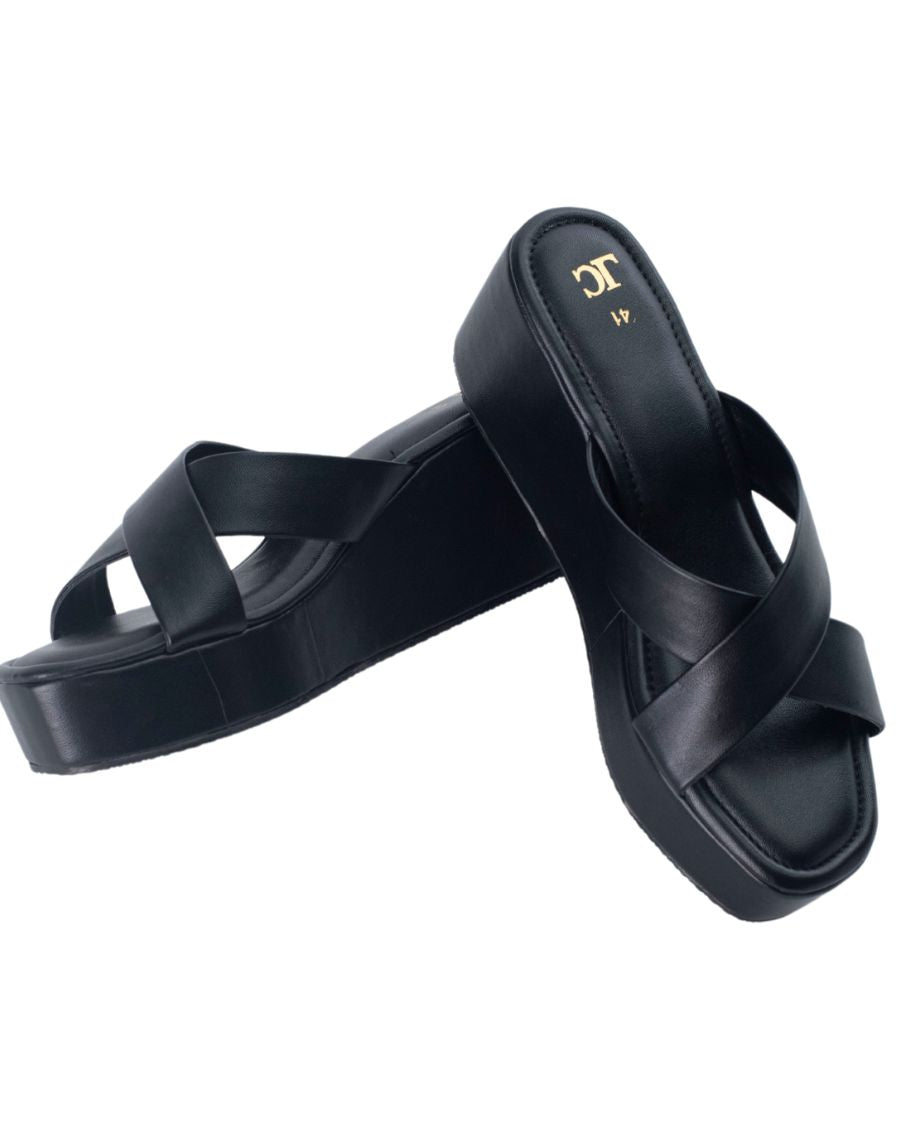 Sandal Mid-wedge - Akriya - Cross