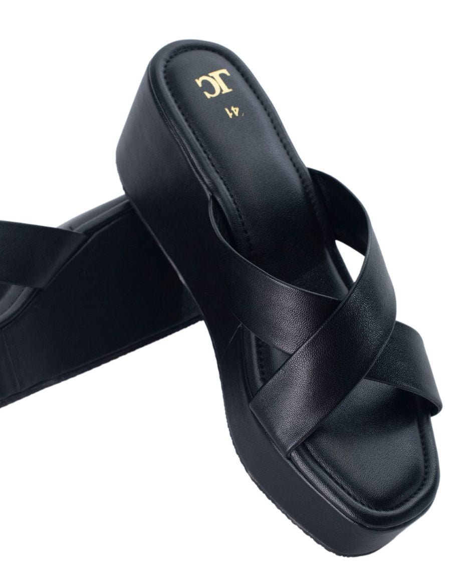 Sandal Mid-wedge - Akriya - Cross