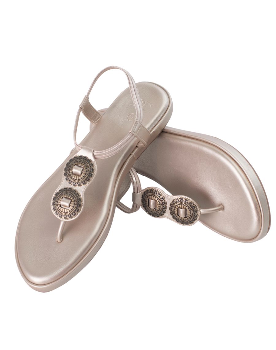 Flat sandal - 2 ring strap