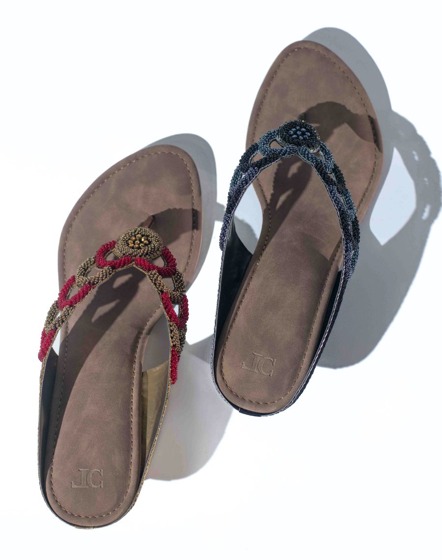 Mid Heel Sandal - Circle