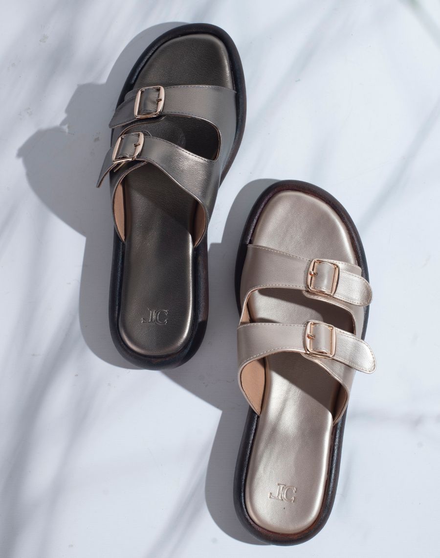 Flat sandal - Buckle 2 strap