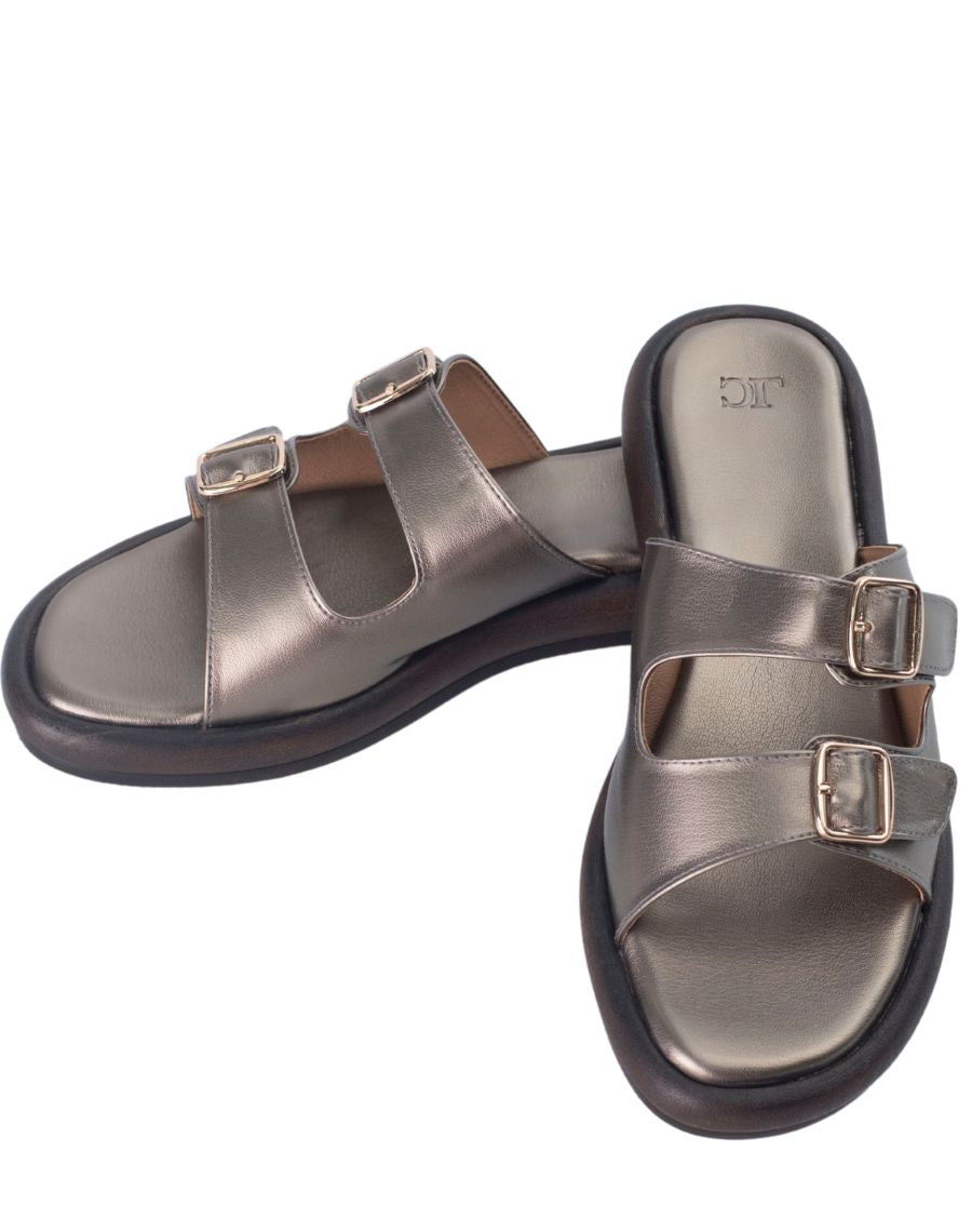 Flat sandal - Buckle 2 strap