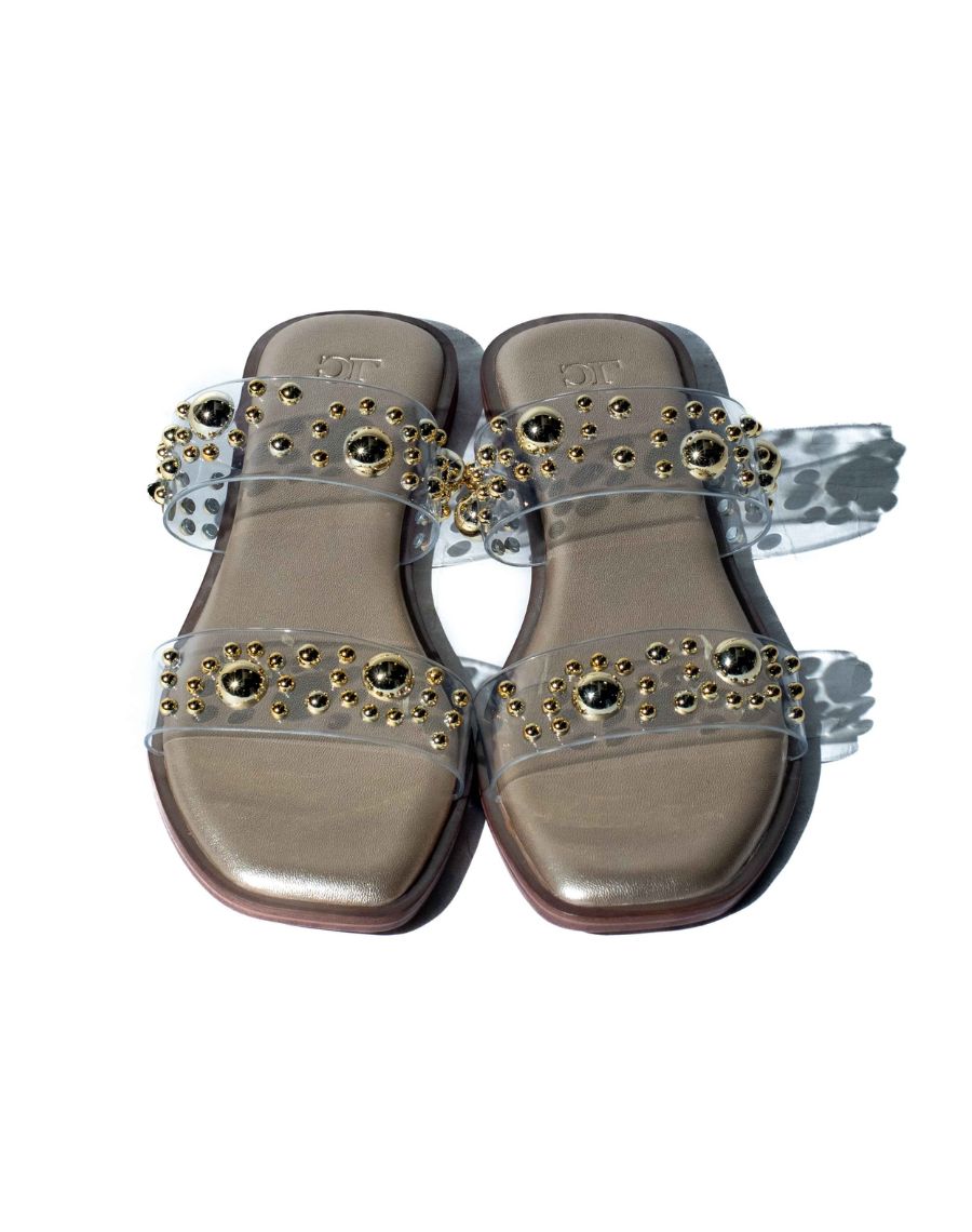 Flat - Studded double strap