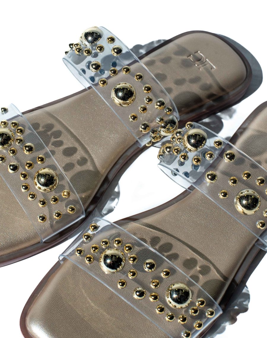 Flat - Studded double strap