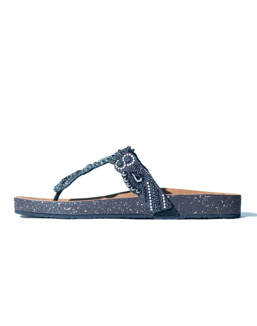 Flat Sandal - Beaded