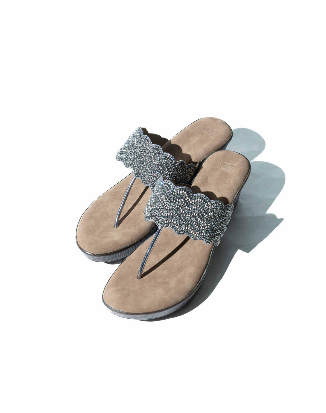 Mid Wedge Sandal - Beaded