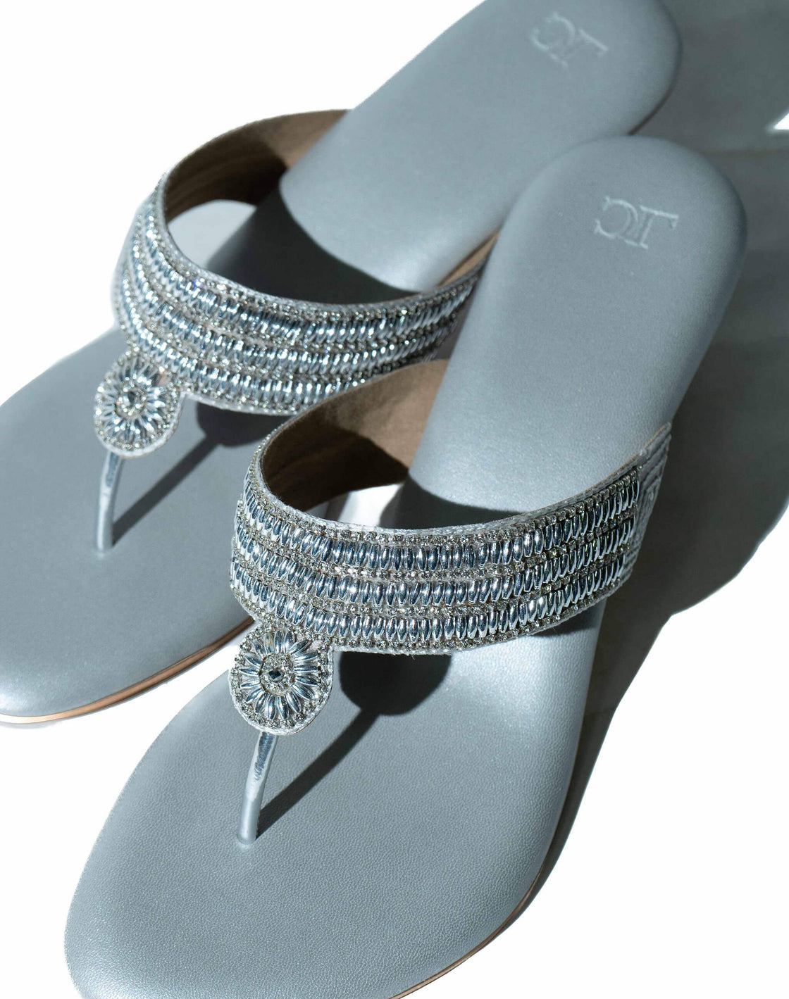 Mid heel sandal - Oval bead