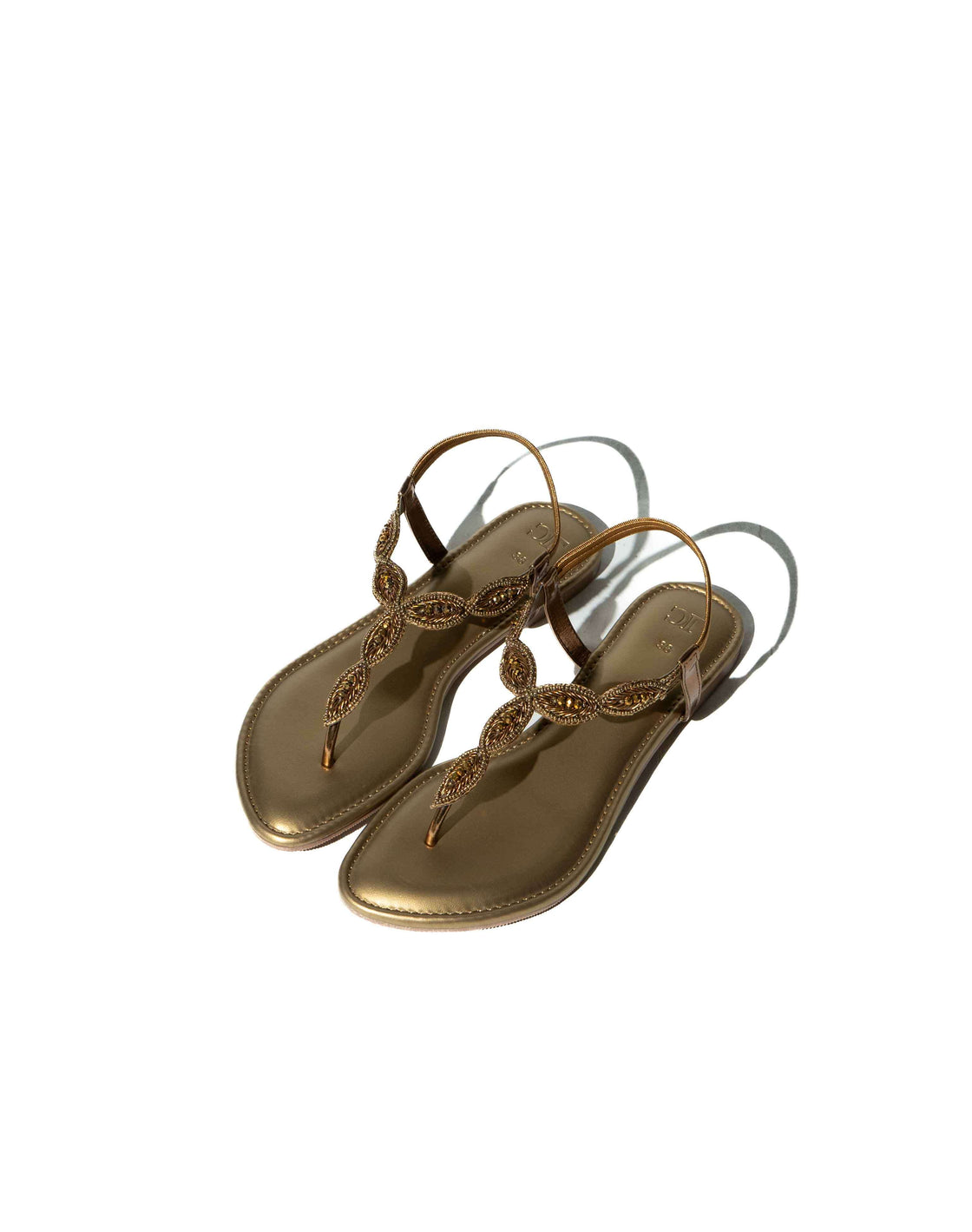 Flat Sandal - Back Strap - Beaded