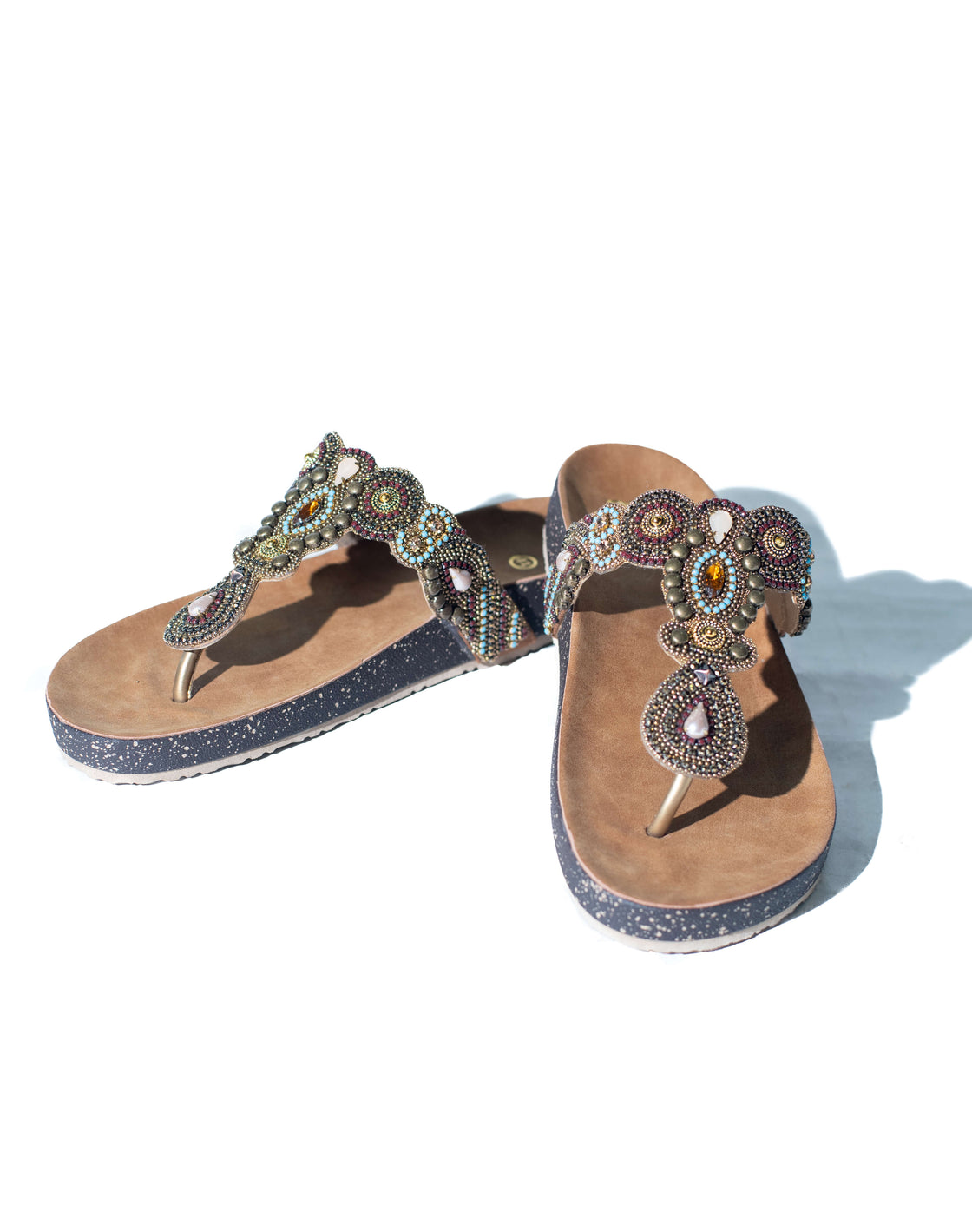 Flat Sandal - Beaded