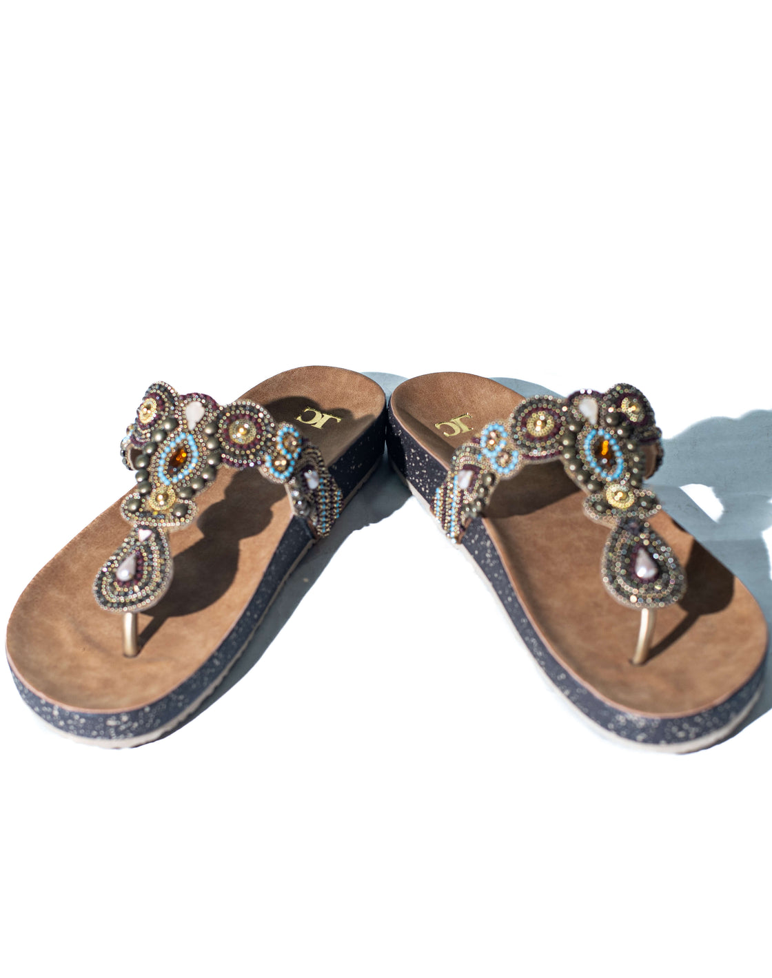 Flat Sandal - Beaded