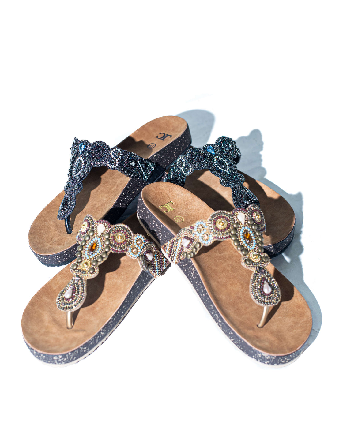 Flat Sandal - Beaded