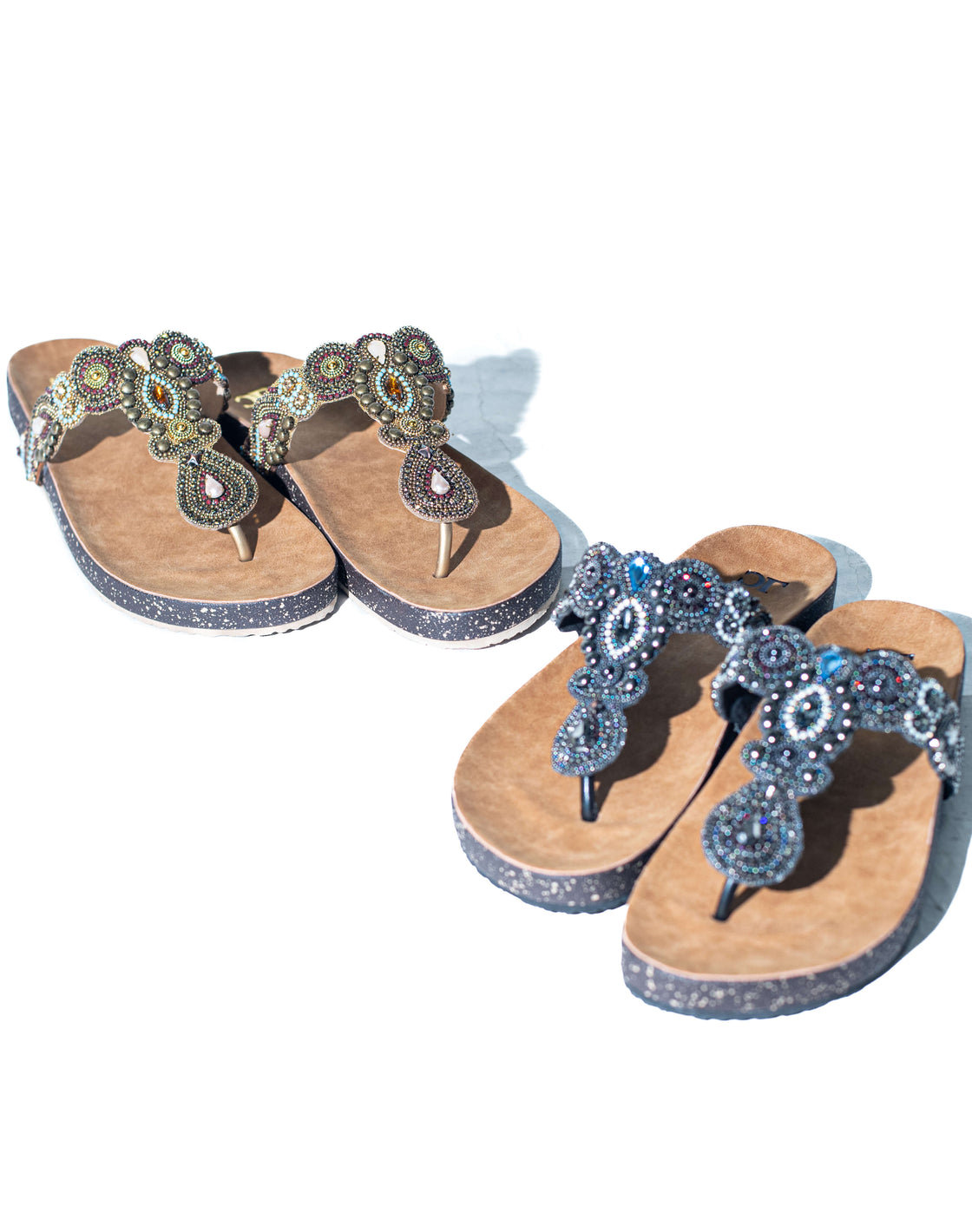 Flat Sandal - Beaded