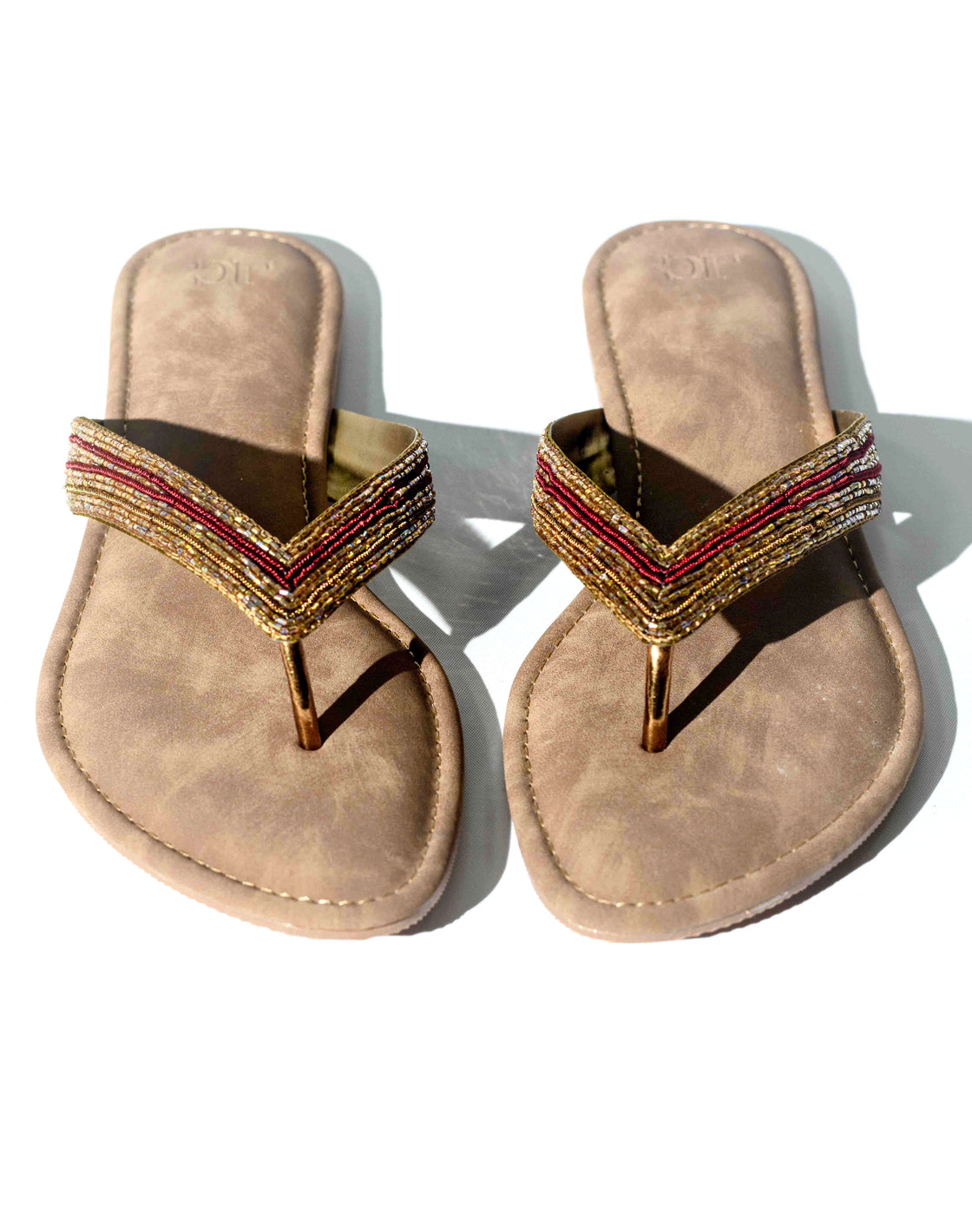 Flat Sandal - Beaded