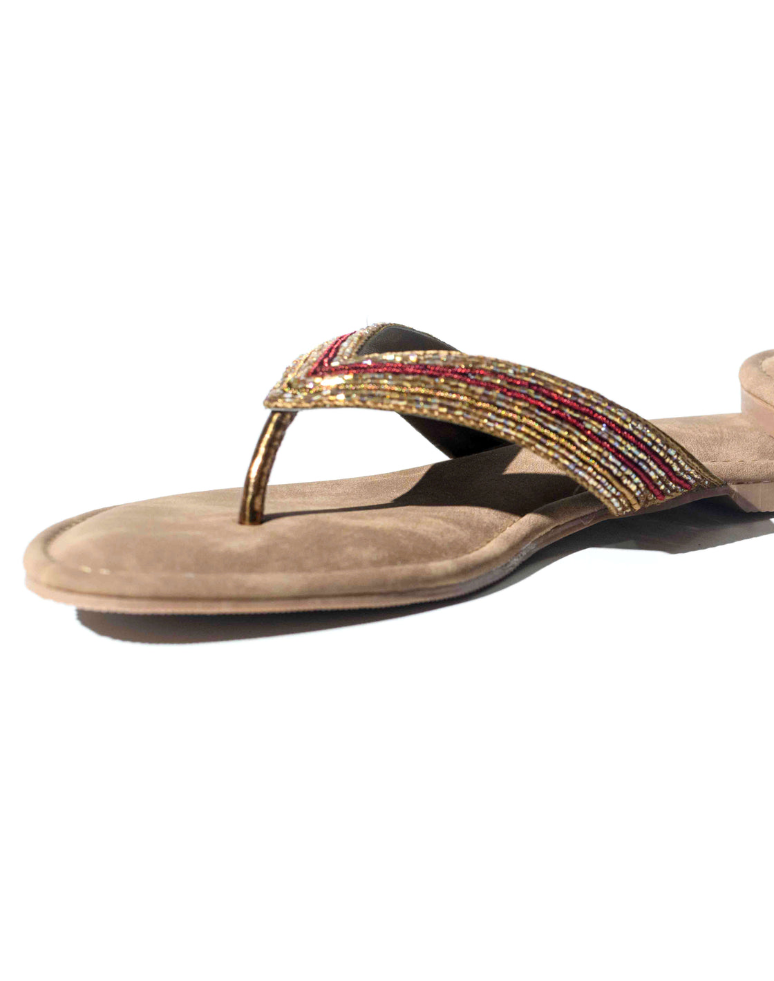 Flat Sandal - Beaded