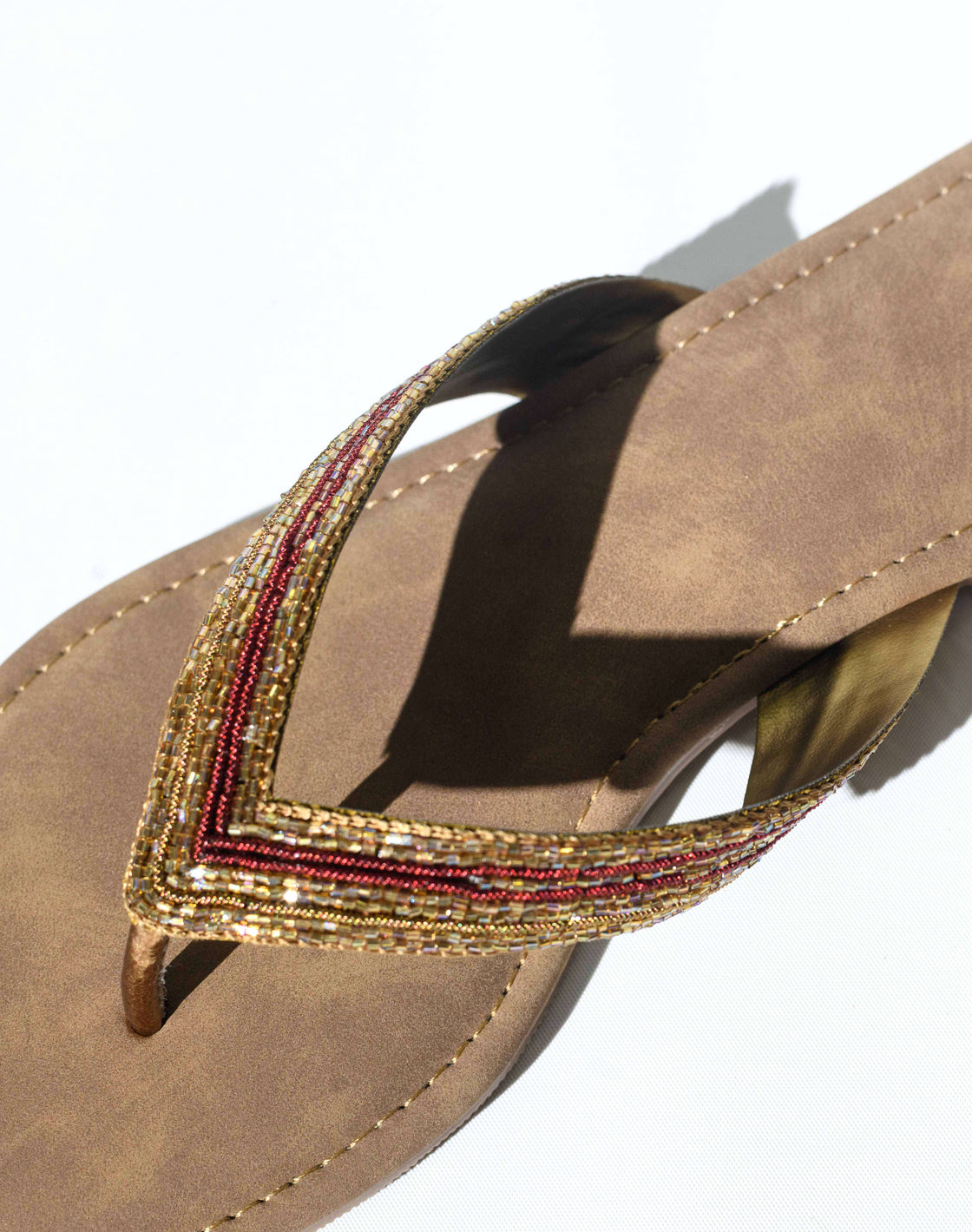 Flat Sandal - Beaded